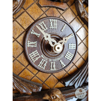 Birds In Fir Tree 1 Day Mechanical Carved Cuckoo Clock 30cm By SCHWER image
