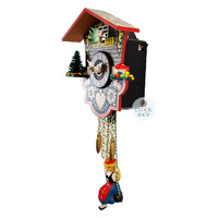 Swiss House Battery Chalet Kuckulino With Swinging Doll 12cm By TRENKLE image