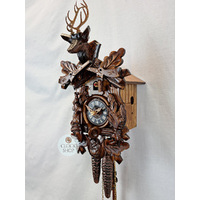 After The Hunt 1 Day Mechanical Carved Cuckoo Clock 33cm By ENGSTLER image
