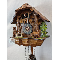 Bears Battery Chalet Cuckoo Clock 25cm By ENGSTLER image