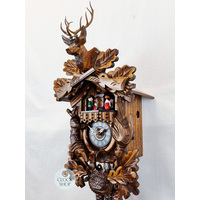 After The Hunt 1 Day Mechanical Carved Cuckoo Clock 42cm By ENGSTLER image