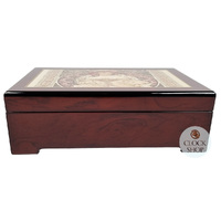 Wooden Musical Jewellery Box - Rêverie By Alphonse Mucha (Liszt- Liebestraum) image