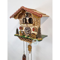 Bears Battery Chalet Cuckoo Clock With Dancers 27cm By TRENKLE image
