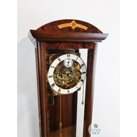 60cm Walnut 8 Day Mechanical Triple Chime Wall Clock By AMS image