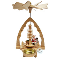 20cm Santa & Snowman Christmas Pyramid By Richard Glässer image