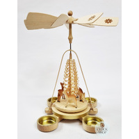 28cm Deer Christmas Pyramid By Richard Glässer image