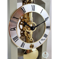 18cm Grey Mechanical Skeleton Table Clock By HERMLE image