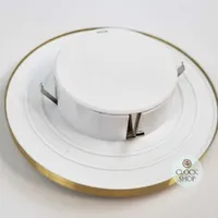 10.3cm Gold Clock Insert With White Dial & Arabic Numerals image