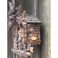 Clock Peddler 1 Day Mechanical Carved Cuckoo Clock 42cm By Master Carvers Club image