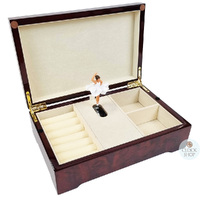 Wooden Ballerina Musical Jewellery Box- Dance Class At The Opera By Edgar Degas (Strauss- The Emperor Waltz) image