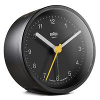 7.5cm Black Analogue Alarm Clock By BRAUN image