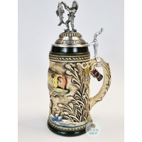 Bass Beer Stein With Fisherman on Lid 0.75L By KING image
