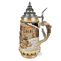 Santa Claus In Sleigh Christmas Beer Stein 0.5L By KING image