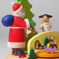 Santa Claus & Angel Music Box By Graupner (Santa Claus is Coming Tomorrow) image