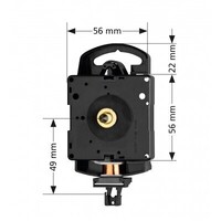 German Euroshaft Pendulum Step Clock Movement (16mm Shaft) image