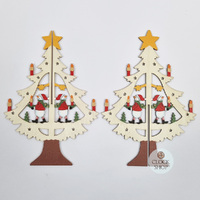20cm Wooden 3D Tree Decoration- Assorted Designs image