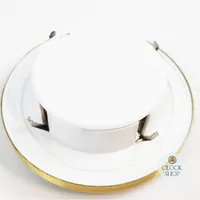 8.5cm Gold Clock Insert With White Dial & Arabic Numerals image