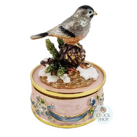 Bird Figurine On Pink Base Enamel Music Box (Beethoven- Fur Elise) image