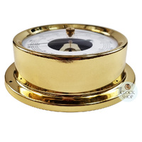 12.5cm Polished Brass Barometer By FISCHER image