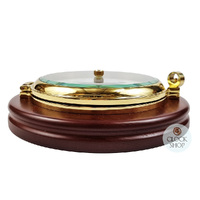 20cm Mahogany Barometer By FISCHER image