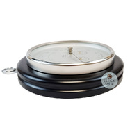 20cm Black Barometer With Thermometer & Hygrometer By FISCHER image