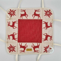 Red Reindeer Bread Basket By Schatz image
