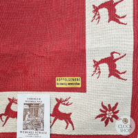 Red Reindeer Tablecloth By Schatz (80cm) image