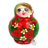 Floral Russian Dolls- Red Mini 4cm (Set Of 5) image