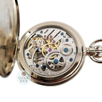 4.9cm Stainless Steel Mechanical Skeleton Pocket Watch By CLASSIQUE (Arabic) image