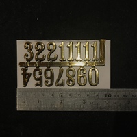 20mm Gold Arabic Numerals image