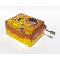 Classic Art Hand Crank Music Box- The Kiss by Klimt (Debussy- Arabesque) image