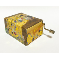 Classic Art Hand Crank Music Box- The Kiss by Klimt (Beethoven- Fur Elise) image
