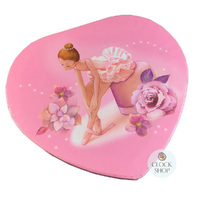Pink Heart Ballerina Musical Jewellery Box (Tchaikovsky-Swan Lake) image