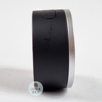 7.5cm Black & Silver Analogue Alarm Clock By BRAUN image