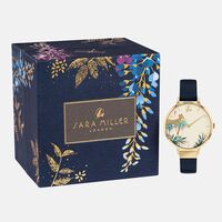 Gold Tahiti Collection Cream Leopard Dial By SARA MILLER image