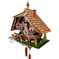Train in Tunnel Battery Chalet Cuckoo Clock 50cm By ENGSTLER image