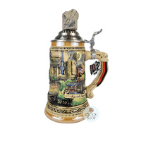 Berlin Wall 30 Year Anniversary Beer Stein With Genuine Berlin Wall Piece 0.5L By KING image