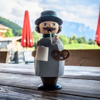 14cm Bavarian Man German Incense Burner By Seiffener image