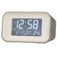 6cm Alta Grey Reflective LCD Digital Alarm Clock By ACCTIM  image