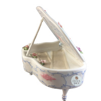 Porcelain Grand Piano Music Box (Beethoven- Fur Elise) image