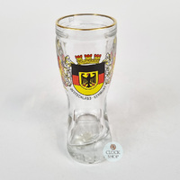 Shot Glass Boot With German Coat Of Arms & Flags image