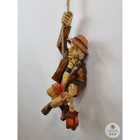 Hand Carved Man On Rope image
