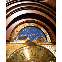 206cm Walnut Grandfather Clock With Tubular Bells & Triple Chime By HERMLE image