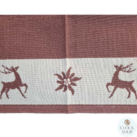 Mauve Reindeer Table Runner By Schatz (100cm) image