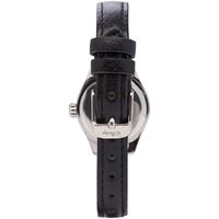 DISNEY Petite Minnie Mouse Watch With Black Leather Band  image