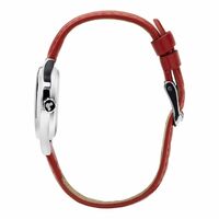 25mm Disney Petite Mickey & Minnie In Love Womens Watch With Red Leather Band image