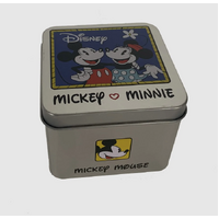 35mm Disney Bold Mickey Mouse Unisex Watch With Black Leather Band & White Dial image