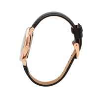 36mm Disney Formal Mickey Mouse Unisex Watch With Black Leather Band & Rose Gold Case image