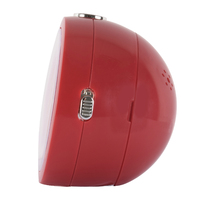 8.6cm Neve Shiraz Red Silent Analogue Alarm Clock By ACCTIM image
