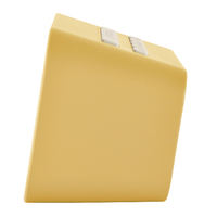 6cm Alta Mustard Reflective LCD Digital Alarm Clock By ACCTIM image